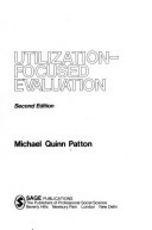 Cover of Utilization-Focused Evaluation