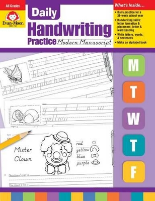 Book cover for Daily Handwriting Modern Manuscript