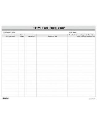 Book cover for TPM Tag Register