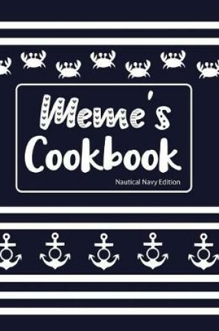 Cover of Meme's Cookbook Nautical Navy Edition