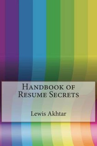 Cover of Handbook of Resume Secrets