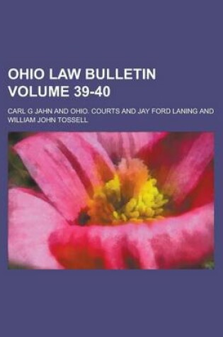 Cover of Ohio Law Bulletin Volume 39-40