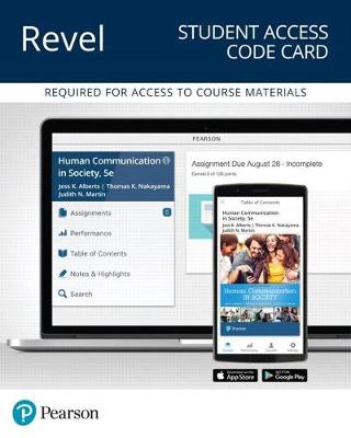 Book cover for Revel for Human Communication in Society -- Access Card