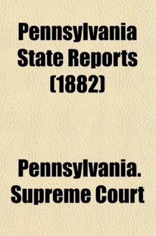 Cover of Pennsylvania State Reports (Volume 95)