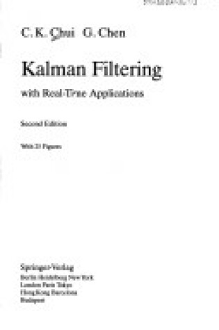 Cover of Kalman Filtering with Real-Time Applications