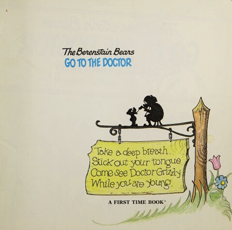 Book cover for Berenstain Bears Go to the Doctor