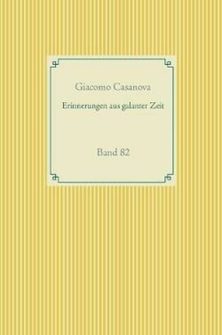 Cover of Erinnerungen aus galanter Zeit
