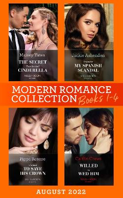 Book cover for Modern Romance August 2022 Books 1-4