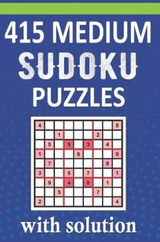Cover of 445 Medium Sudoku Puzzles With Solution