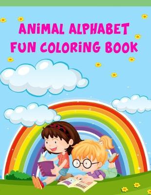 Book cover for Animal Alphabet Fun Coloring Book