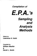 Book cover for Compilation of EPA's Sampling and Analysis Methods, Second Edition