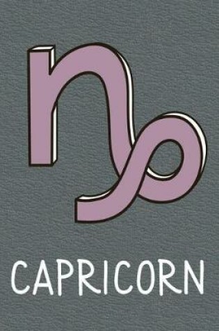 Cover of Capricorn Zodiac Sign Notebook