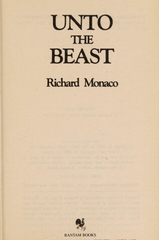 Cover of Unto the Beast