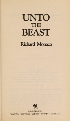 Book cover for Unto the Beast