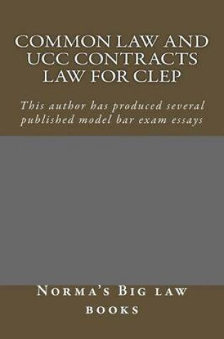 Cover of Common law and UCC Contracts law for CLEP