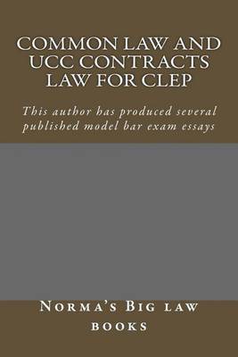 Book cover for Common law and UCC Contracts law for CLEP