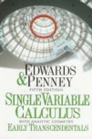 Cover of Single Variable Calculus with Analytic Geometry Early Transcendentals