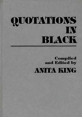 Book cover for Quotations in Black