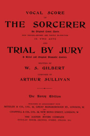 Cover of Vocal Score of the Sorcerer and Trial by Jury