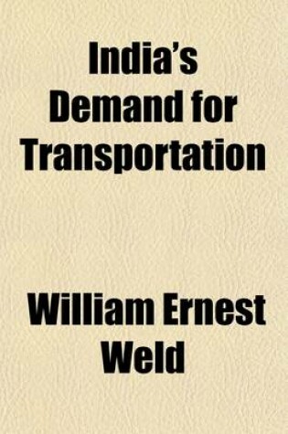 Cover of India's Demand for Transportation (Volume 90, Nos. 1-2)