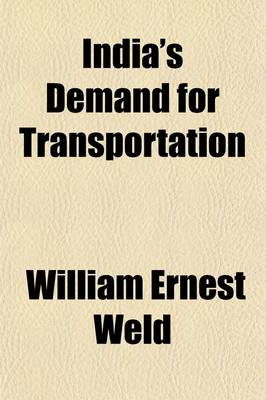 Book cover for India's Demand for Transportation (Volume 90, Nos. 1-2)