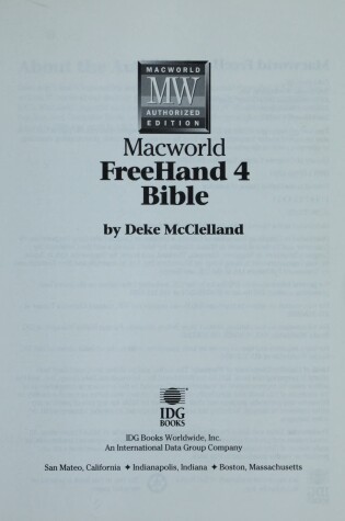 Cover of "Macworld" FreeHand 4 Bible