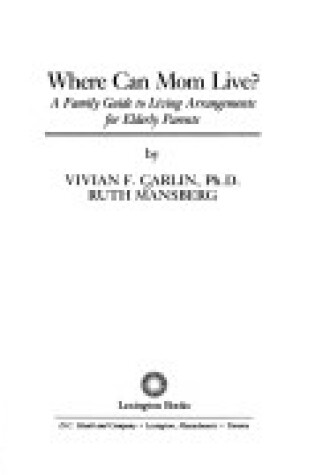 Cover of Where Can Mom Live?