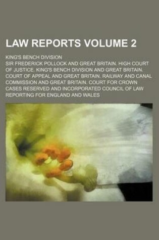 Cover of Law Reports; King's Bench Division Volume 2