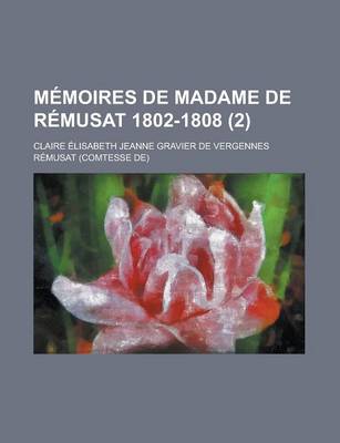 Book cover for Memoires de Madame de Remusat 1802-1808 (2)