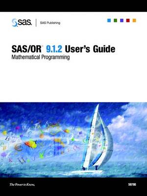 Book cover for SAS/OR(R) 9.1.2 User's Guide