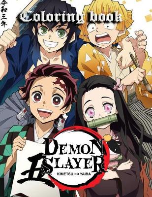 Book cover for Demon Slayer Coloring Book