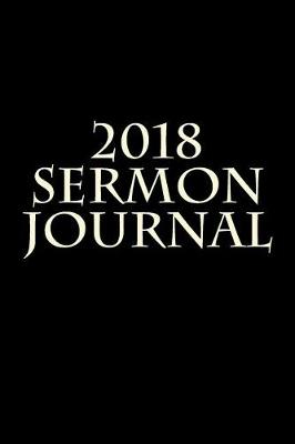 Book cover for 2018 Sermon Journal