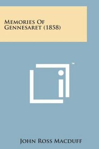 Cover of Memories of Gennesaret (1858)