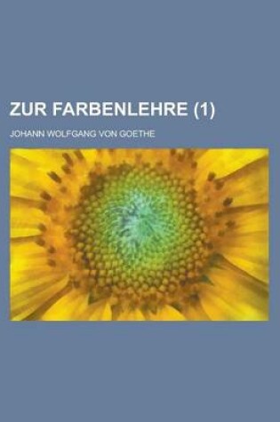 Cover of Zur Farbenlehre (1)