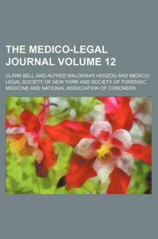 Cover of The Medico-Legal Journal Volume 12