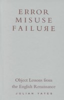 Book cover for Error, Misuse, Failure