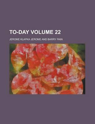 Book cover for To-Day Volume 22