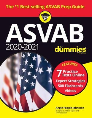 Book cover for 2020 / 2021 ASVAB For Dummies with Online Practice