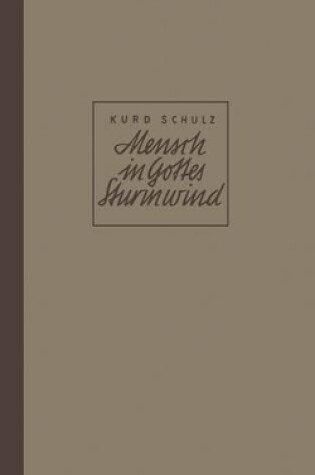 Cover of Mensch in Gottes Sturmwind