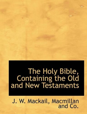 Book cover for The Holy Bible, Containing the Old and New Testaments