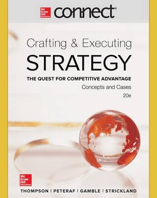 Book cover for Connect 1 Semester Access Card for Crafting & Executing Strategy: Concepts and Cases