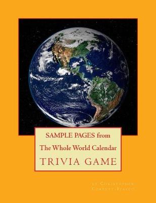 Book cover for SAMPLE PAGES from "The Whole World Calendar Trivia Game"