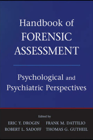 Cover of Handbook of Forensic Assessment