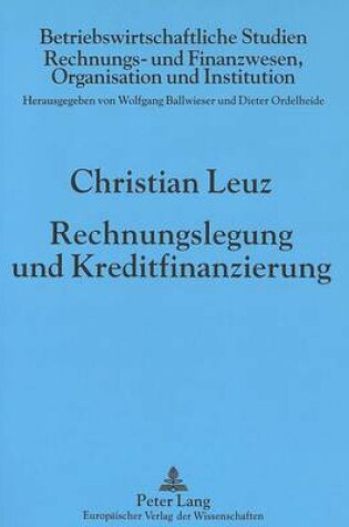 Cover of Rechnungslegung Und Kreditfinanzierung