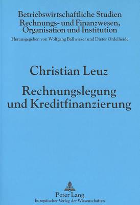 Cover of Rechnungslegung Und Kreditfinanzierung