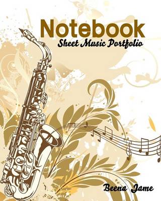 Book cover for Sheet Music Portfolio Notebook