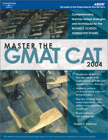Book cover for Master the Gmat Cat, 2004/E