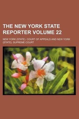 Cover of The New York State Reporter Volume 22