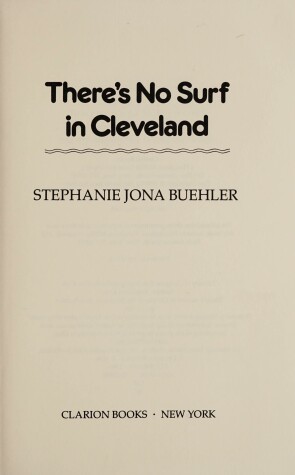 Book cover for There's No Surf in Cleveland