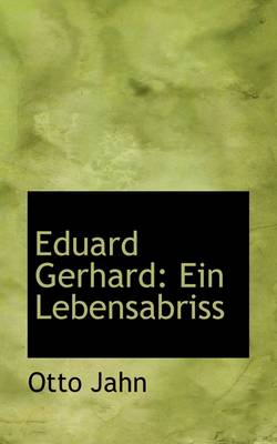 Book cover for Eduard Gerhard